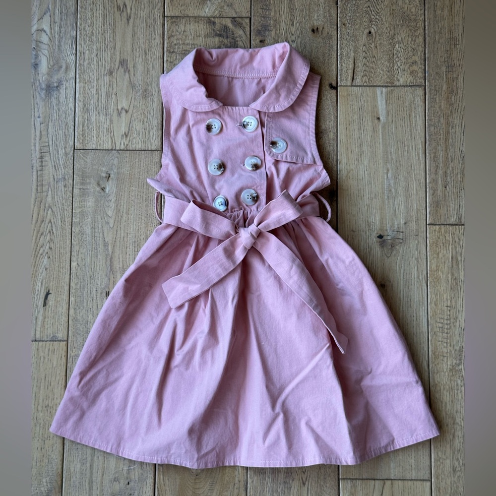 Mia Belle Girls How Timeless Belted Trench Dress size 5 - Picture 4 of 9
